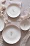 Hermia Juego de Platos de Servicio de Porcelana de 27 cm, 6 Piezas, Multicolor
